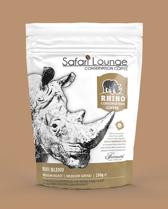 Safari lounge - Rhino Conservation Coffee Medium Roast Medium Grind 250g