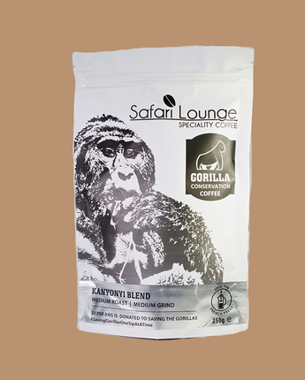 Safari lounge - Gorilla Conservation Coffee Medium Roast Medium Grind 250g