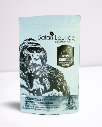 Safari lounge - Gorilla Conservation Coffee Medium Roast Medium Grind 250g