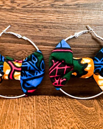 Print Bow Earrings