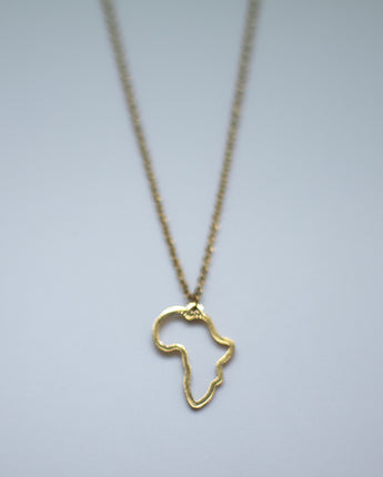 Map of Africa outline Necklace