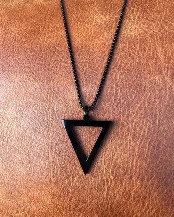 Men Triangle Stainless Steel Necklace